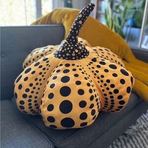 Yayoi Kusama inspired Polka Dot Pumpkin Pillow